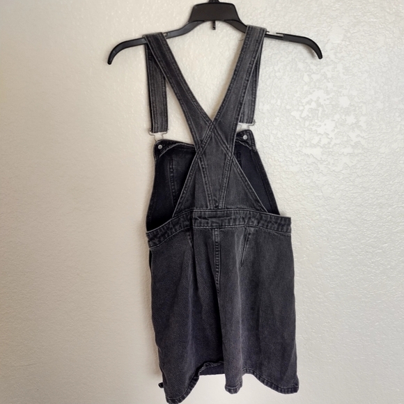 Free People Louise Denim Skirtall in Rocky Mountain Black sz 4 - Picture 2 of 7